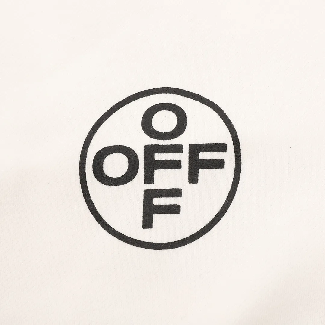 OW Diagonal Stencil Hoodie in White - 346 - owf0000346 - Image 4