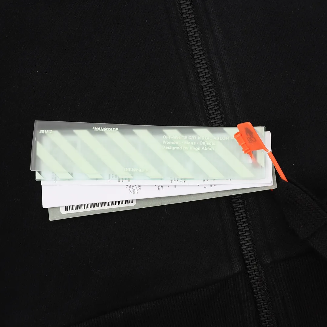 OW Diagonal Tape Arrows Hoodie in Black - 347 - owf0000347 - Image 7