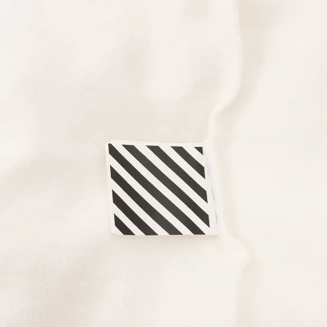 OW Diagonal Tape Arrows Hoodie in White - 349 - owf0000349 - Image 6
