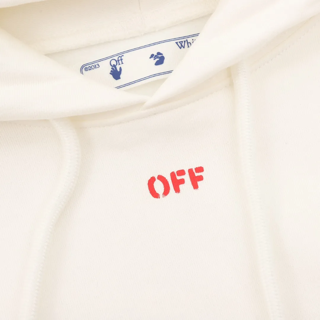 OW Stencil Arrow Hoodie in White - 352 - owf0000352 - Image 4