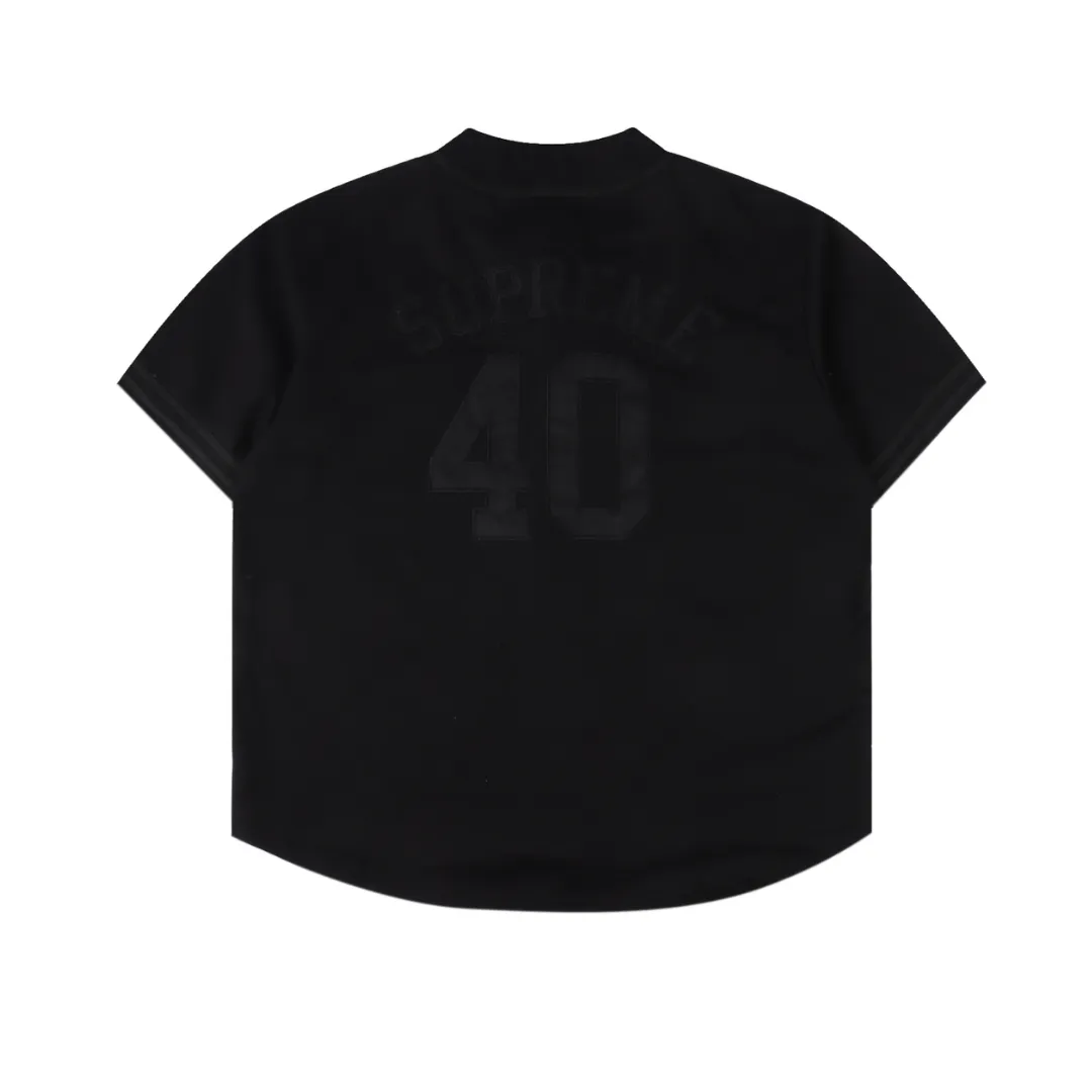 SUP Baseball Patch Jersey T-Shirt in Black - 508 - spm0000508 - Image 2