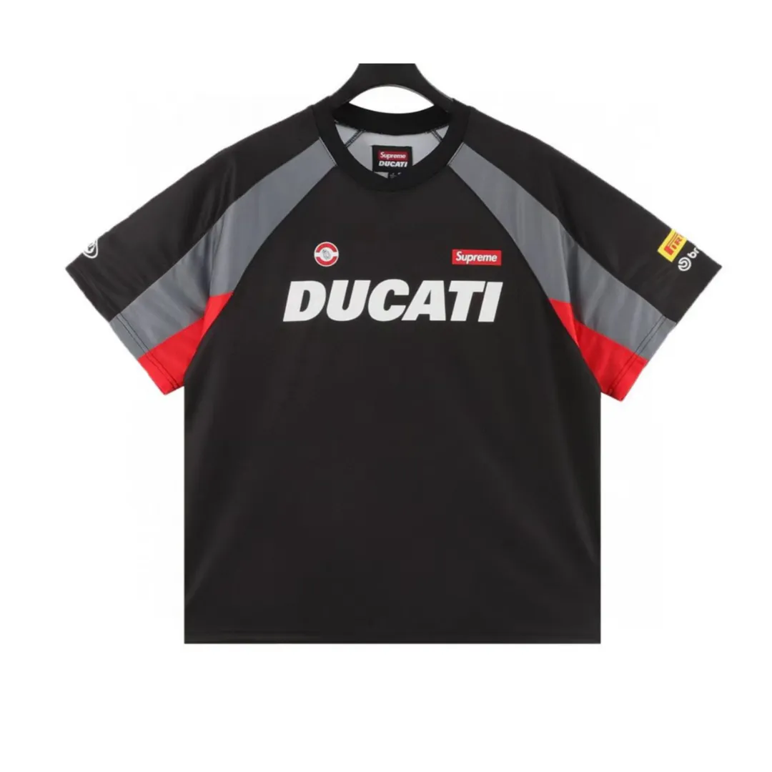 SUP x Ducati Racing Jersey T-Shirt in Black - 511 - spm0000511