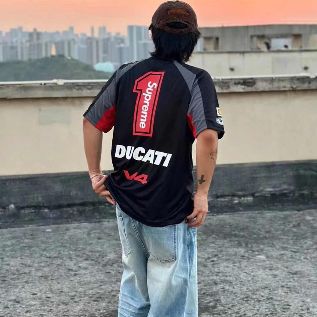 SUP x Ducati Racing Jersey T-Shirt in Black - 511 - spm0000511 - Image 11