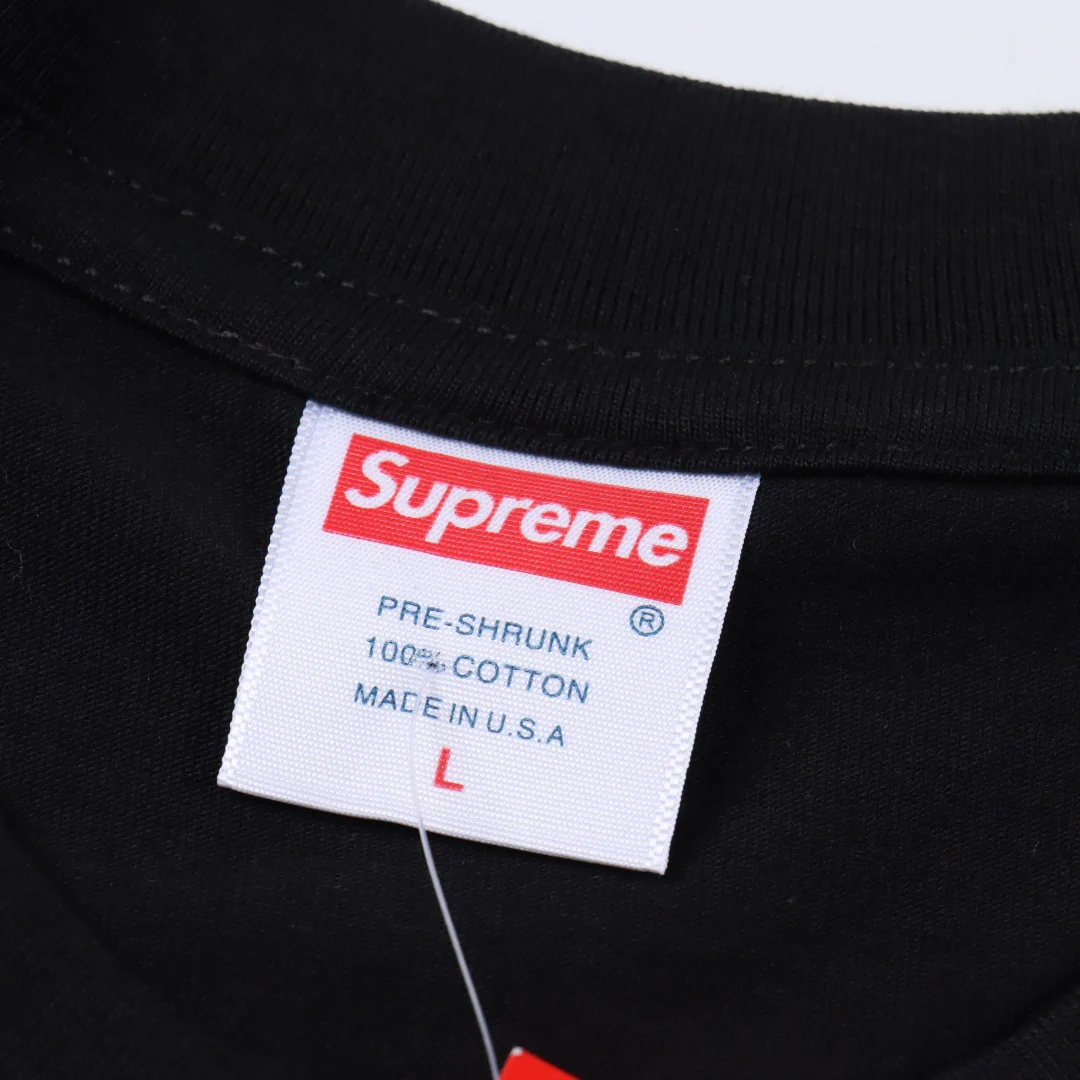 SUP Box Logo Zebra Print T-Shirt in Black - 514 - spm0000514 - Image 4