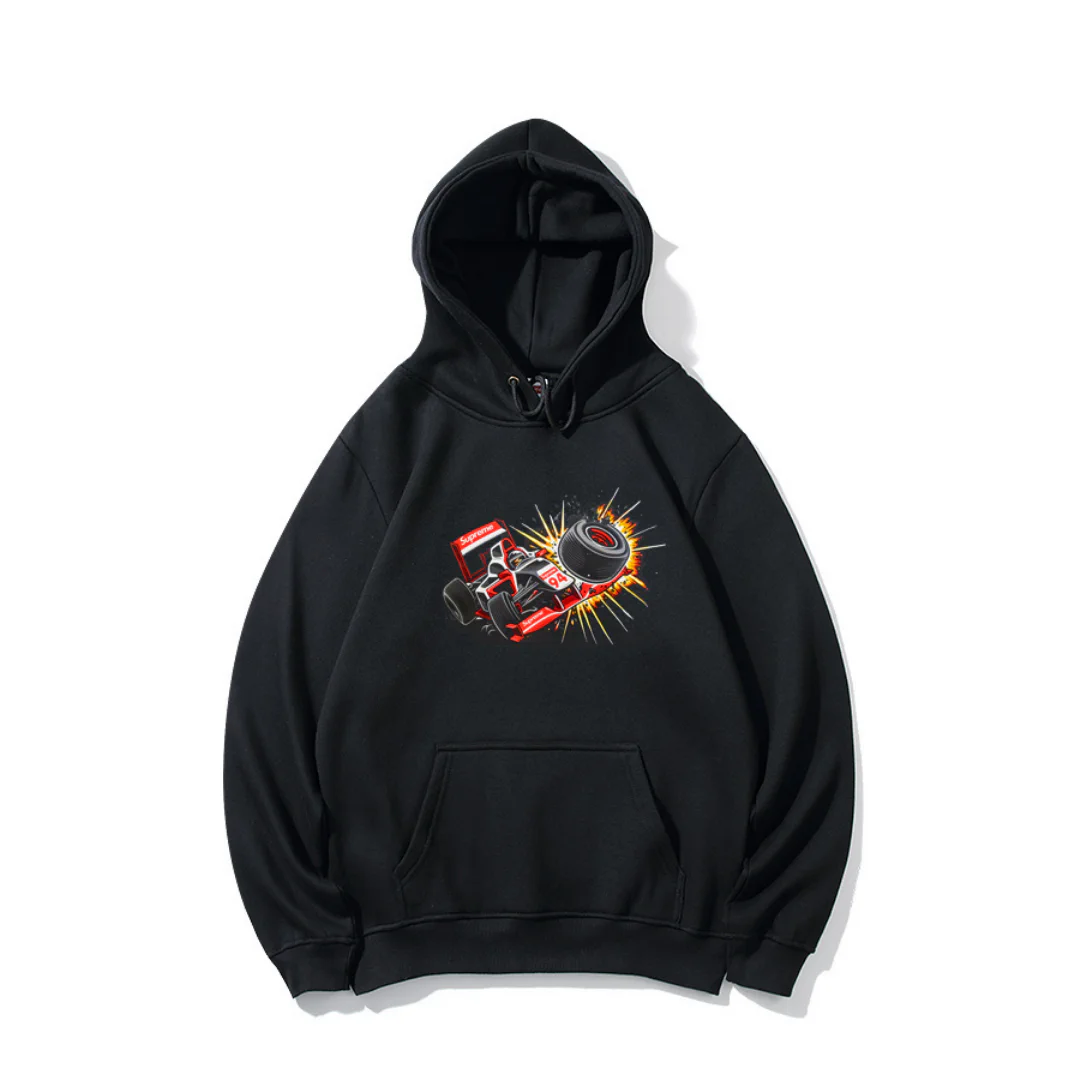 SUP Graphic Print Hoodie - SUP0008