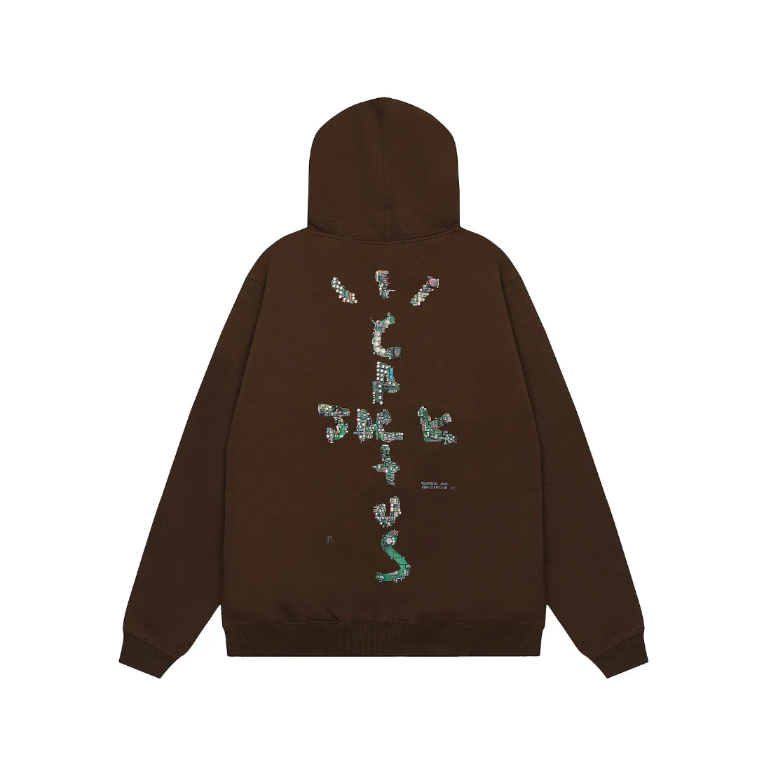 Cactus Jack Graphic Print Hoodie - TS0015 - Image 4