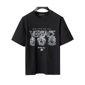 VS Medusa Logo T Shirt in Black - vs0000083