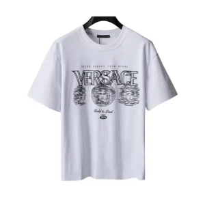 VS Medusa Logo T Shirt in White - vs0000084