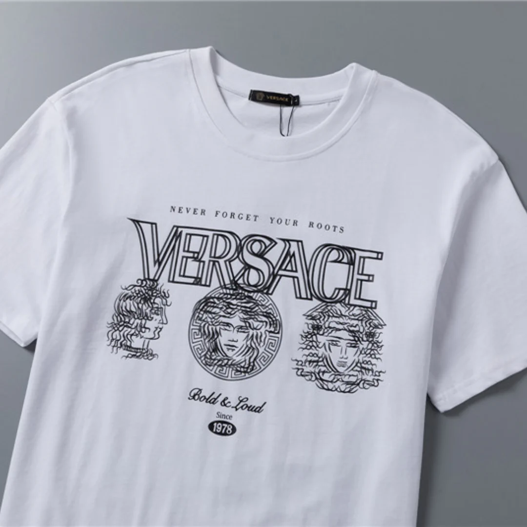 VS Medusa Logo T Shirt in White - vs0000084 - Image 5