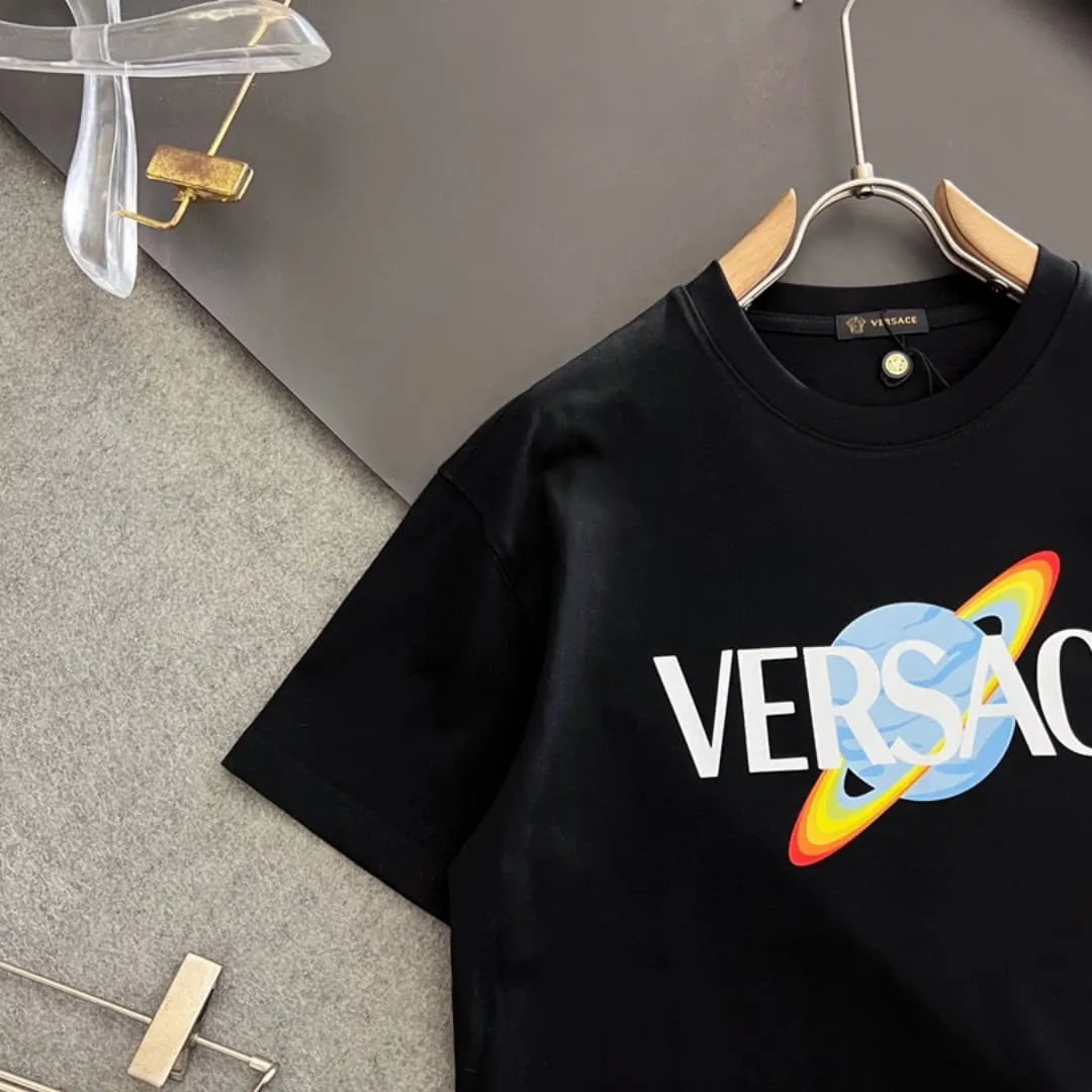 VS Black Logo-Print Cotton T-Shirt - VS0007 - Image 4