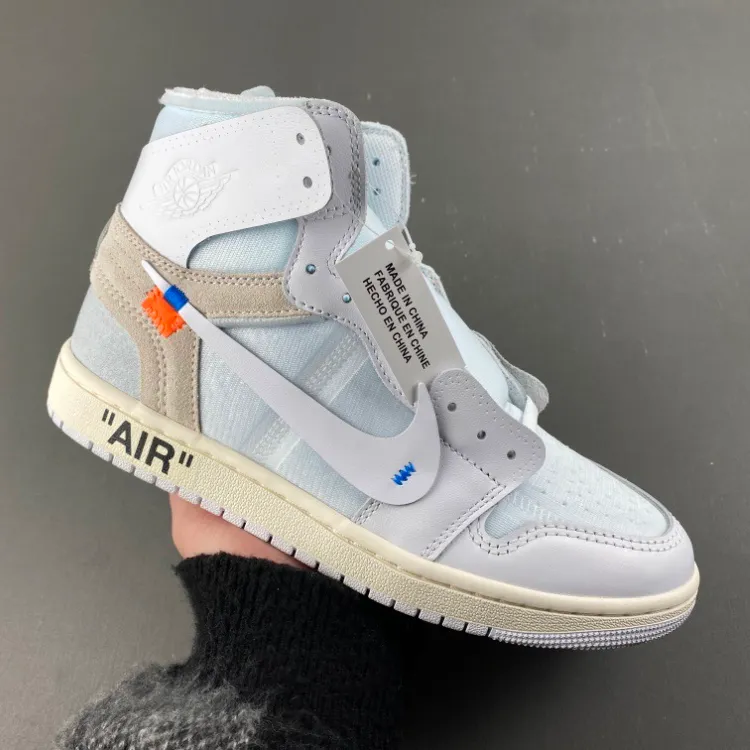 Virgil Abloh Archive x AJ 1 High OG 'Alaska' Shoes Sneakers – nk0004931 - Image 6