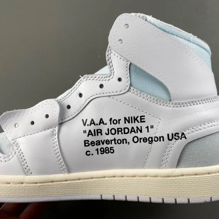 Virgil Abloh Archive x AJ 1 High OG 'Alaska' Shoes Sneakers – nk0004931 - Image 19