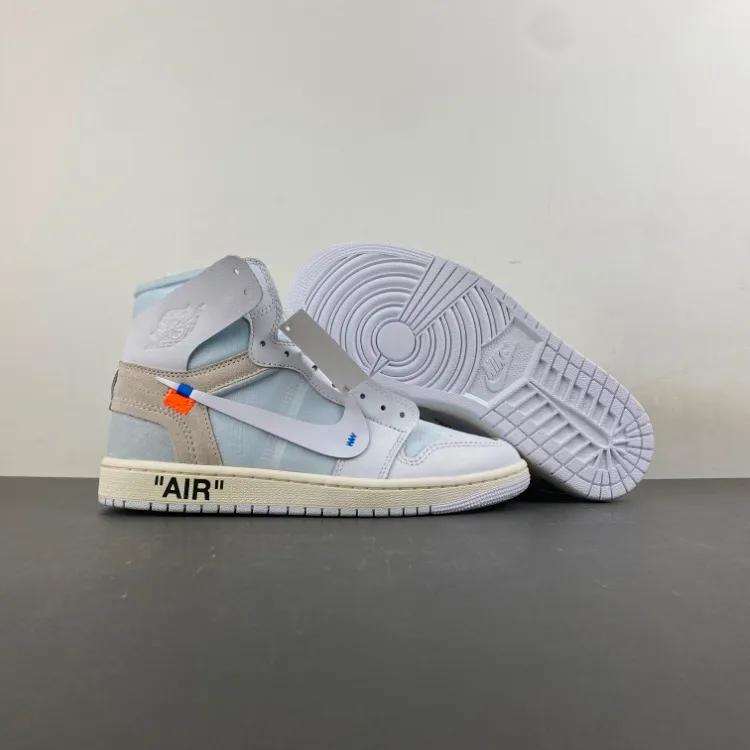 Virgil Abloh Archive x AJ 1 High OG 'Alaska' Shoes Sneakers – nk0004931 - Image 7